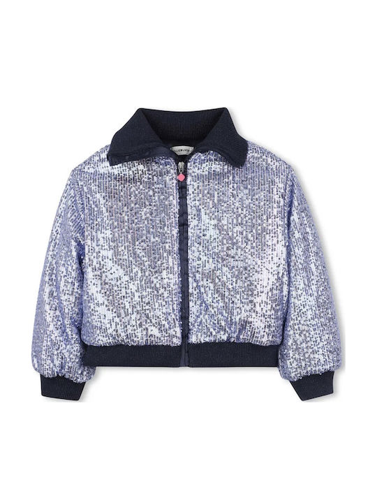 Kids Casual Short Silver Jacket