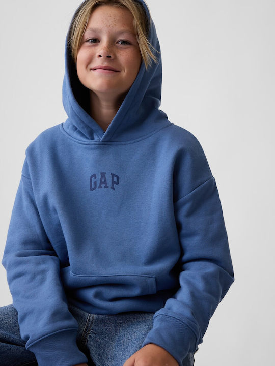 GAP Fleece Παιδικό Φούτερ με Κουκούλα και Τσέπε...