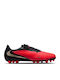 Nike Phantom 6 Low Academy AG Fußballschuhe mit Stollen Bright Crimson / Schwarz / Blur