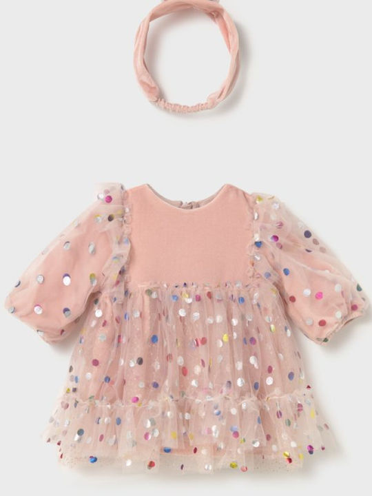 Mayoral Girls Pink Dress