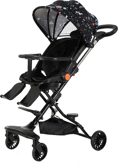 KD-2012 Cărucior Reglabil pentru Copii Potrivit de la 6+ Luni Multicolor