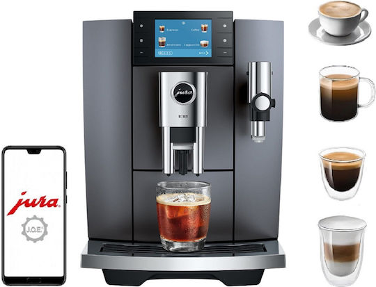 Jura Αυτόματη Μηχανή Espresso 1450W Πίεσης 15bar για Cappuccino Γκρι 2146192