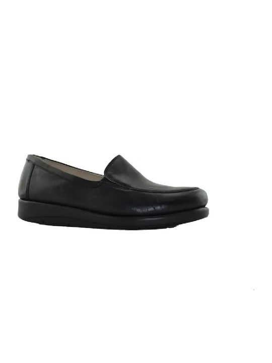 Caprice Leather Women's Moccasins in Black Colour