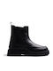 Leather Women's Ankle Boots Black