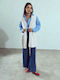 Celestino Women's Knitted Vest Hood White