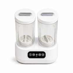 Mini Tragbare Waschmaschine 2 Körbe Digitalanzeige Weiß