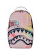 Sprayground Ученическа раница за гимназия Shark Central Pink Lab Coat Street Art