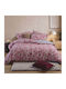 Nef-Nef Homeware Harmony Σετ Σεντόνια King Size με Λάστιχο 270x270+35εκ. Bordo (4τμχ)
