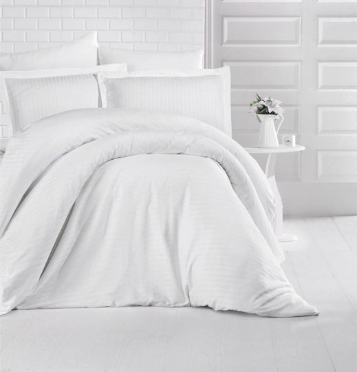 Linea Home Soft Satin Подредба Двуместен 3 Бройки 200x240см Бял