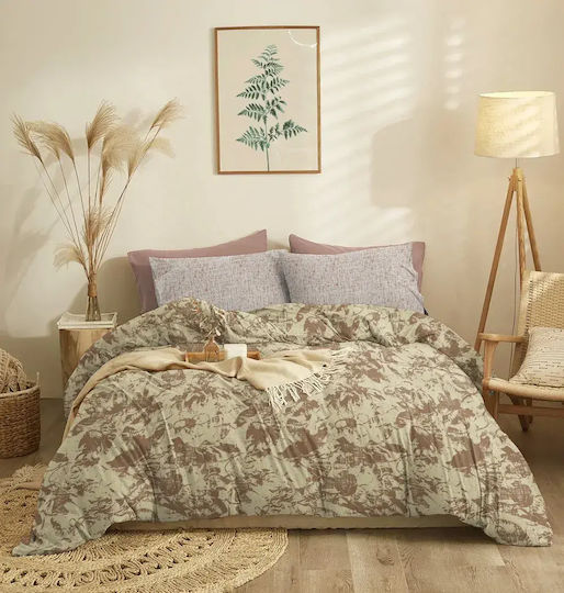 Cokitex Set Bed Sheets Single 165x260cm Cinnamon 3 Pieces