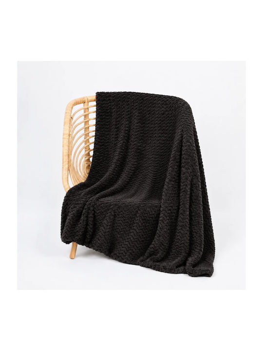 Marwa Zigzag Decke Fleece Übergröße 220x240cm S...