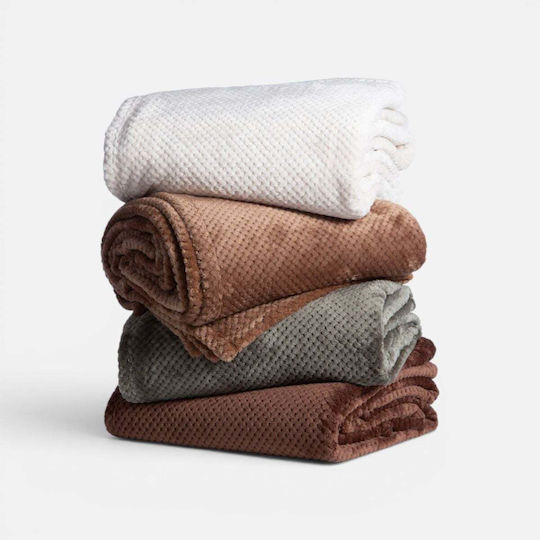 Nef-Nef Homeware Edinber Покривка За Двуместен Диван Жакард 180x250см Кафяв