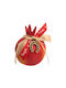 Kalliopi Silver Neujahrs Glücksbringer Granatapfel Rot Keramik 2027 10x12cm
