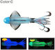 MAX Fluorescent Squid Jig 180gr Blue