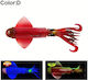 MAX Fluorescent Squid Jig 180gr Red