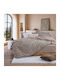 Nef-Nef Homeware Σετ Плик за Завивка 100% Памук 240x230cm Уплътнена с 2 Калъфки за Възглавници Green