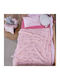 Nef-Nef Homeware Κουβέρτα Αγκαλιάς & Λίκνου Cats Are Perfect Fleece Ροζ 75x110εκ.