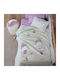 Nef-Nef Homeware Pătură Pepinieră Swaddling Poli.ballerine World Fleece Verde 75x100 cm