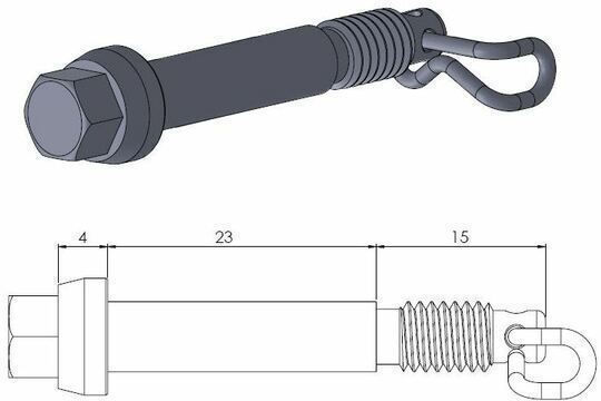 Brake Pad Pins Moto-master Brake Caliper Pin Husqvarna Tc 65