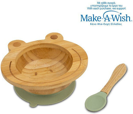 Nava Nava Baby- und Kinder-Essgeschirr aus Bamboo mit Rutschfester Basis 2er-Pack