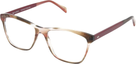 El Greco 9290 C2 Women's Acetate Butterfly Prescription Eyeglass Frames Brown