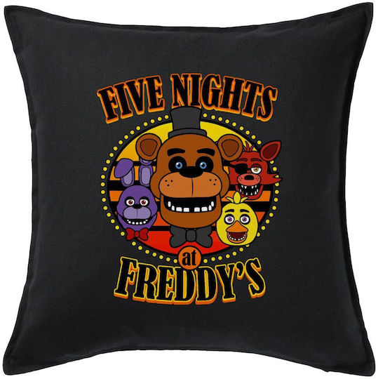 Koupakoupa Μαξιλάρι Five Nights At Freddy's, Μαύρο 50x50εκ.