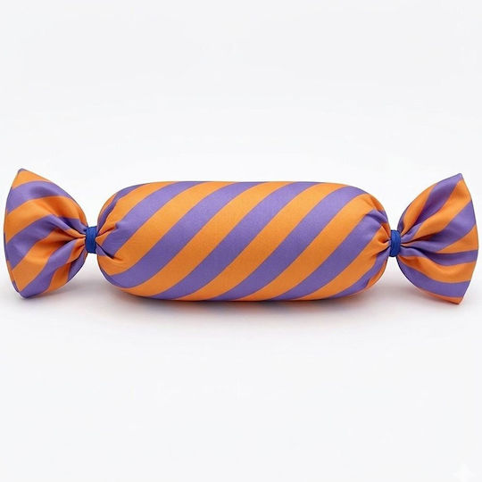Aberto Design Zierkissen Lila-Orange 15x60cm