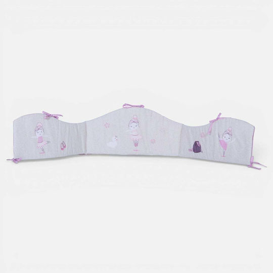 Nef-Nef Homeware Ballerine World Crib Bumper Standard Inside Green