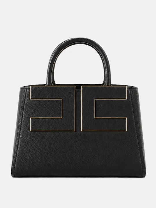 Elisabetta Franchi Damentasche Tote aus Kunstleder Schwarz Elisabetta Franchi Damentasche Tote aus Kunstleder Schwarz