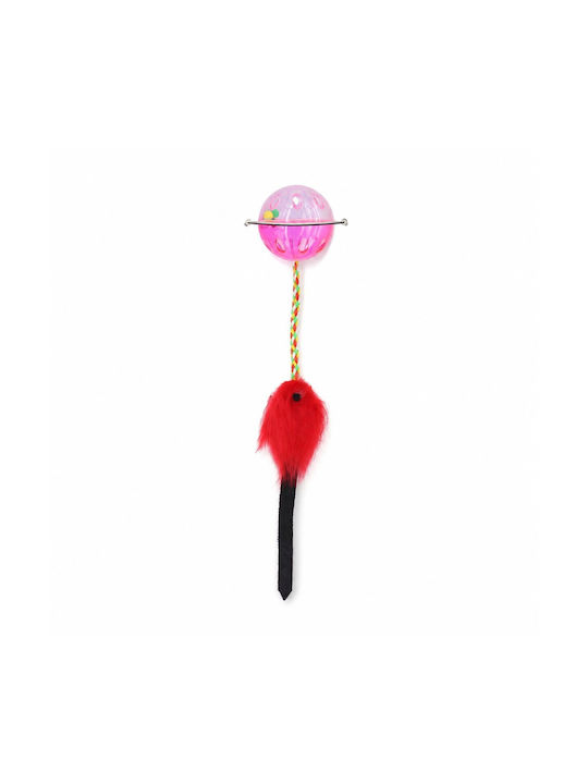 Fishing Rod Cats Ball Mouse Purple-red