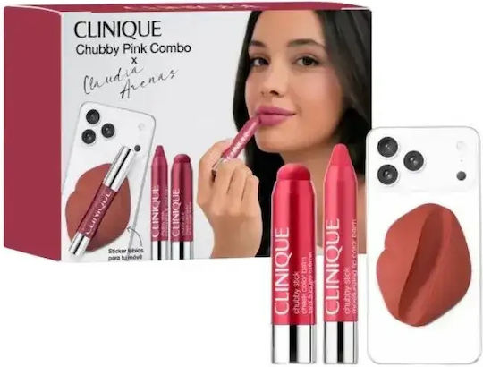 Clinique Chubby Lip Cheek Stick Rouge & Blush Rosa