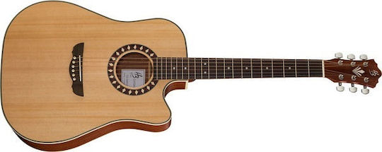 Harley Benton Akustikgitarre Custom Line Cld-1048sce Natürliche Satin-Finish