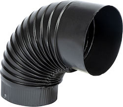 Cot 90˚ pentru Sobă din Lemn 120mm Gri Mat Cot 90˚ pentru Sobă din Lemn 120mm Gri Mat