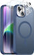 Northjo Set Protection 5 1 Hard Case Screen Camera Protection Semi-Transparent Blue Apple iPhone 14