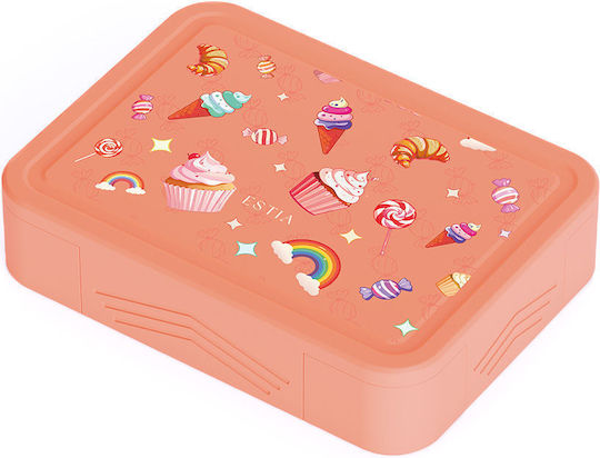 Estia Save The Aegean Plastic Kids Food Container 1.33lt Candy Sky