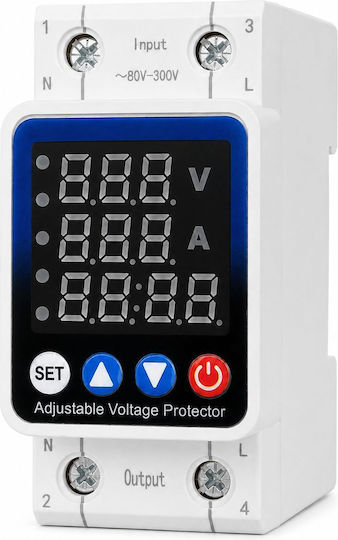 Single Phase Voltage Monitor Rail Digital 63A 72020201