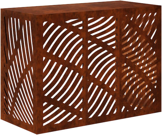 vidaXL Abdeckung der Außeneinheit Klimaanlage Rusty 110 x 50 x 80 cm