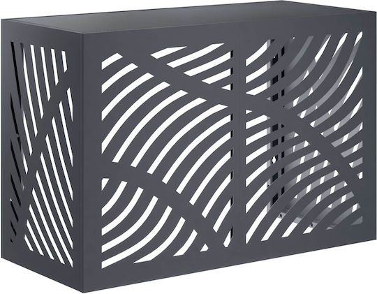 VidaXL Capac de Aer Condiționat Antracit 90 X 40 X 60 Cm Oțel