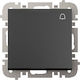 Elektro Plast Recessed Wall Switch without Frame Black