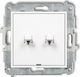 Karlik Recessed Wall Switch without Frame White