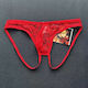 Herren Sexy Unterwäsche Jockstrap Rot