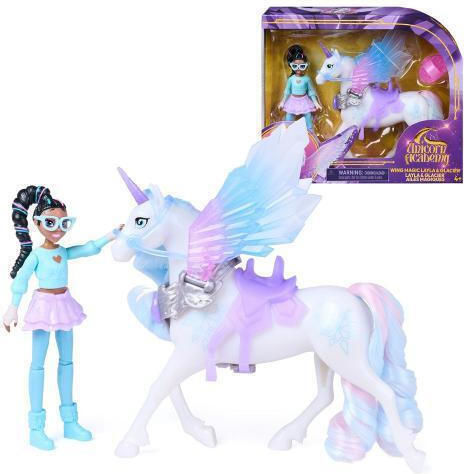 Spin Master Wing Magic Layla Glacier Кукла Академия за еднорози 20ек.