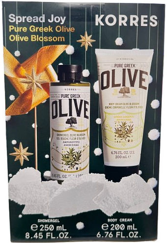 Korres Pure Greek Olive Σετ Περιποίησης για Ενυδάτωση & Καθαρισμό Σώματος 2τμχ