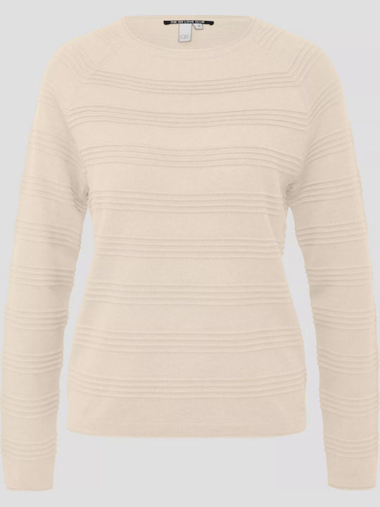 s.Oliver Women's Blouse Striped Beige