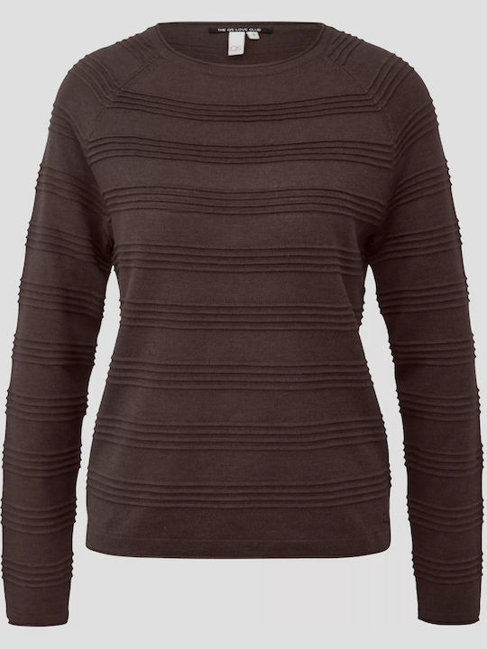 Women's Striped Brown Blouse