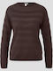 Women's Striped Brown Blouse