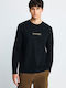 Langarm Herrenbluse Schwarz FBM014-005-07-Black