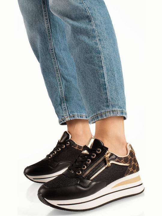 Adidași Flatforms Pentru Femei Negri