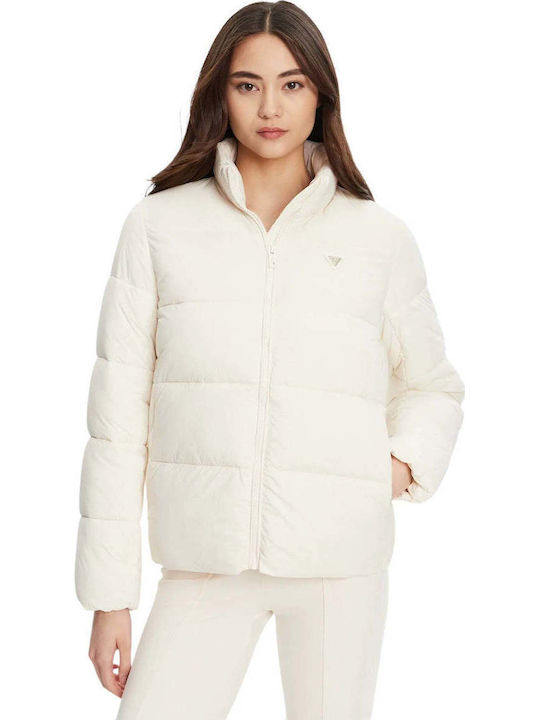 Guess Claudia Κοντό Γυναικείο Puffer Μπουφάν Αδ...