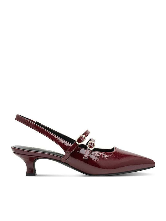 Pumps aus Burgundischem Lackleder